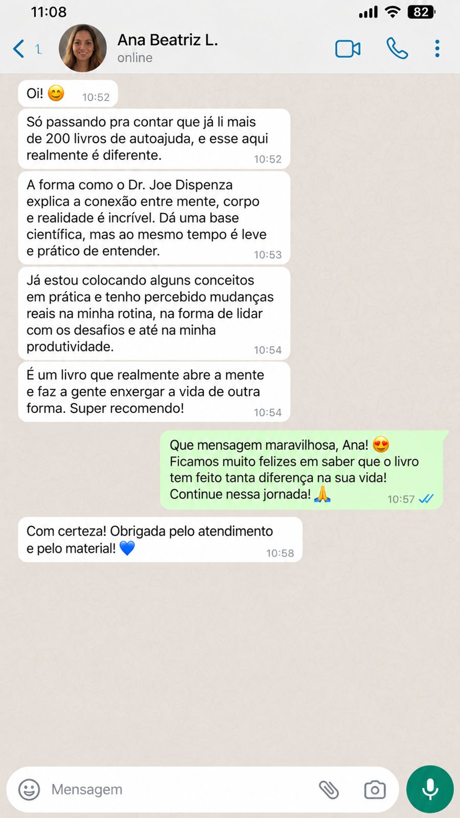 Depoimento de Ana Beatriz L. sobre o livro Como Se Tornar Sobrenatural